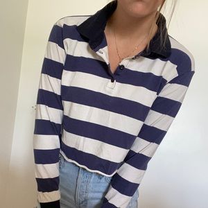 Target long sleeve collar Tee